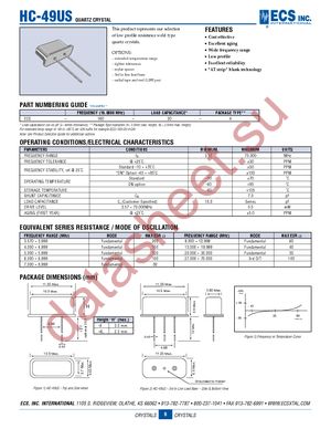 ECS-143-20-4 datasheet  